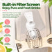 Drink dispenser with built-in filter screen for filtering fruit pulp and drink residues
