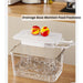 Fridge Storage Container with drainage tray keeping fruits dry and fresh