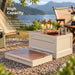 Camping storage box with large capacity for storing camping essentials outdoors
