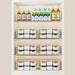 Multiple pantry food storage containers neatly organised inside refrigerator shelves