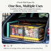 Foldable collapsible storage boxes for organised car boot storage, snacks and everyday items