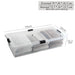 Under Bed Storage Box long deep version 79 × 38 × 16.5 cm with dual opening lid