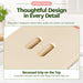 Drink dispenser with recessed lid grips for easy lifting and opening
