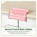 Drink dispenser with secure front and back latches to keep the lid firmly closed