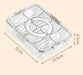 Food storage box with lid showing dimensions 31 x 23.5 x 6.5 cm