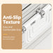 Anti-slip textured locking clip on food storage box lid