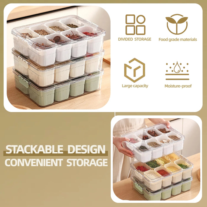 KIT-10-11  1005   2 Condiment Food Storage Refrigerator Organizer