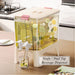 Drink Dispenser With Tap single and dual tap beverage dispenser on countertop with infused lemon water