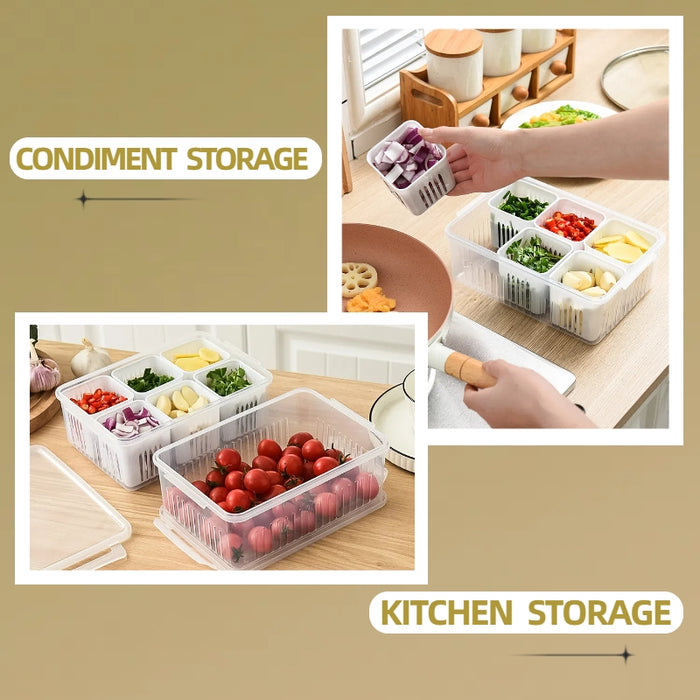 KIT-10-08  8344 Condiment Food Storage Refrigerator Organizer