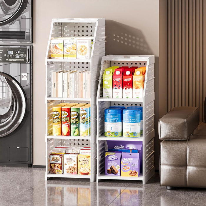Modular Wardrobe Storage Shelf used as multi-purpose clothes storage and pantry organiser
