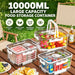 10,000ml fridge storage container for organising food, drinks and ingredients