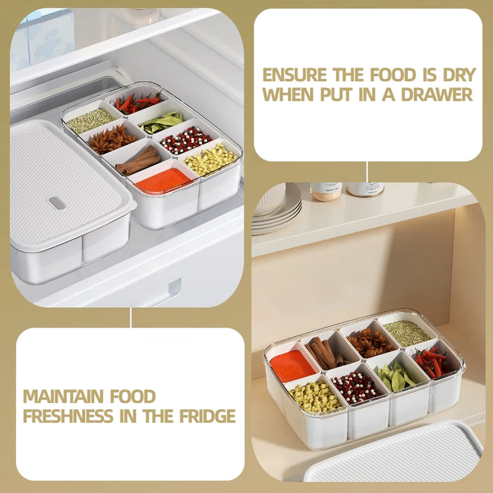 KIT-10-12   LT2037-8  2 Condiment Food Storage Refrigerator Organizer