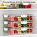 Plastic food storage container stacked securely with recessed groove anti-slip design
