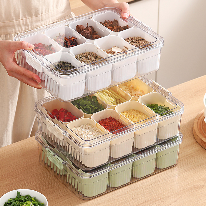 KIT-10-11  1005   2 Condiment Food Storage Refrigerator Organizer