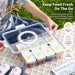 Food storage container set with individual containers for outdoor food storage and sharing