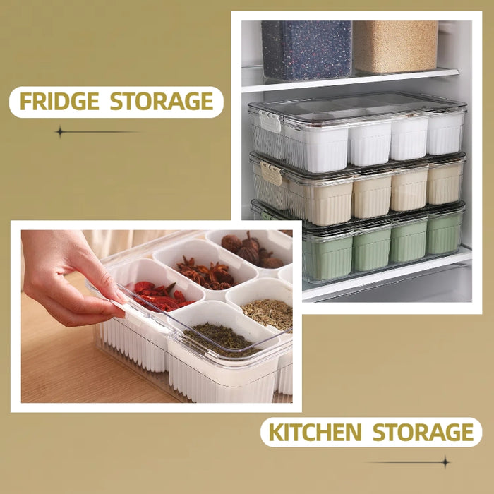 KIT-10-11  1005   2 Condiment Food Storage Refrigerator Organizer