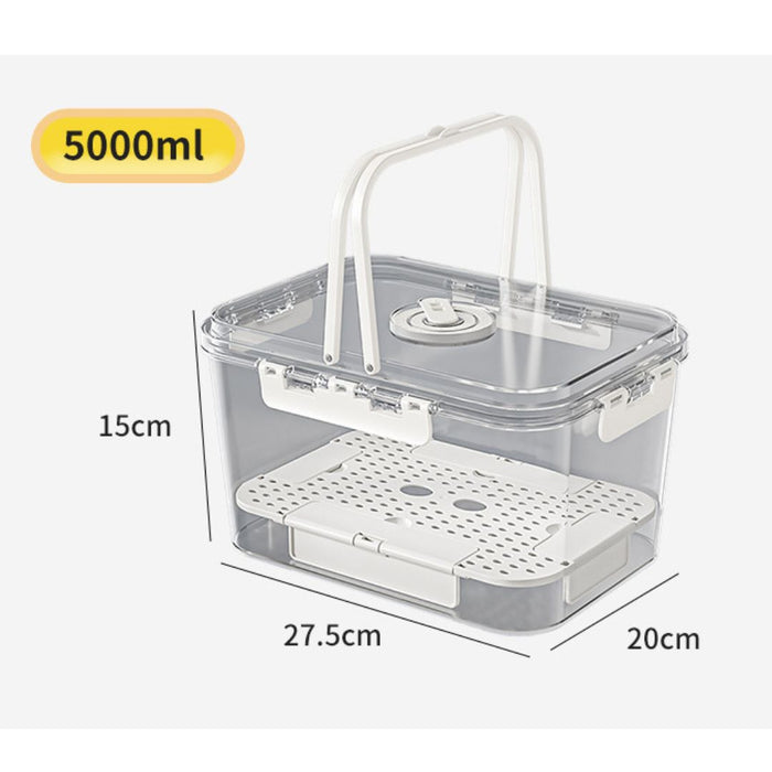 5000ml Fridge Storage Container size guide with dimensions