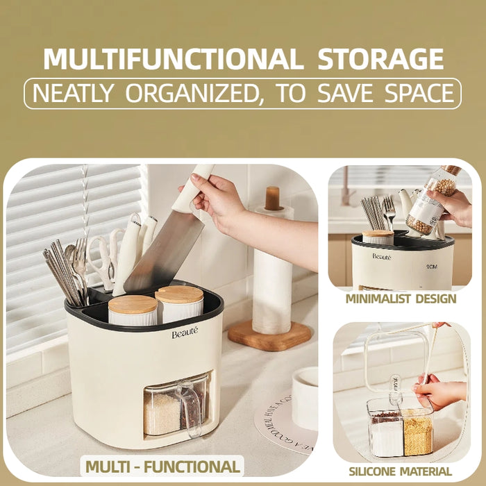 KIT-17-04 cn365 366 367 3 Cutlery Condiment Storage Organizer