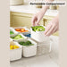 Condiment container with removable inner tray for organised pantry food storage