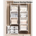 Space-saving Modular Wardrobe Storage Shelf maximising vertical wardrobe clothes storage