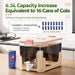 6.5L drink dispenser with large capacity for serving beverages