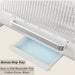 Compact dishrack with removable bottom drip tray for collecting excess water