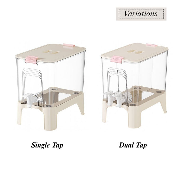 Single tap and dual tap Drink Dispenser With Tap variation comparison