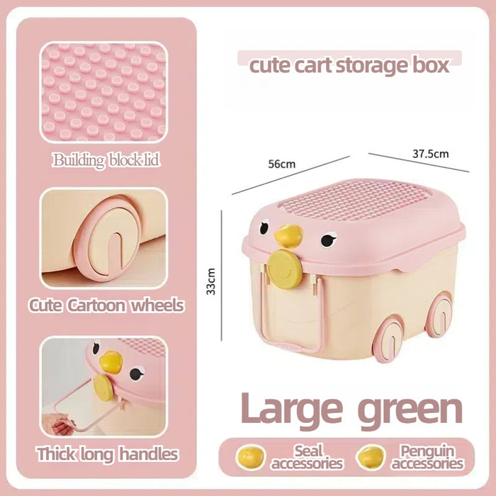 CHI-15-01   6011   6 CHHAYA Cute Animal Building Block Storage Box