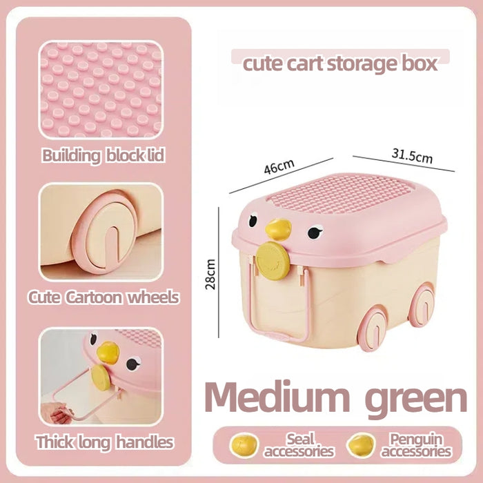 CHI-15-01   6011   6 CHHAYA Cute Animal Building Block Storage Box