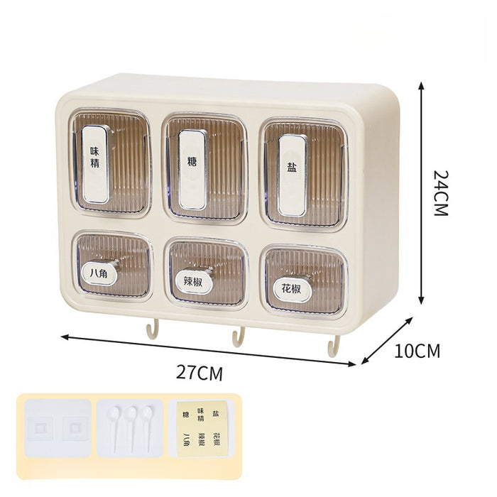 KIT-17-13 A1225 Mounted Condiment Storage Organizer