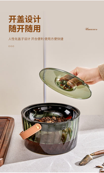 KIT-31-07 8028 Tea Strainer With Built-In Bin