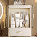 Foldable and space-saving makeup drawer organiser shown in compact storage position