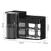 Black makeup organiser with makeup brush holder dimensions 35 x 21 x 23 cm