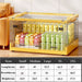 Yellow Large Storage Containers size dimensions chart from Small to 2XL